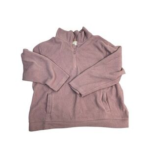 Koolaburra By Ugg Quarter‎ Zip Pullover Women's 1X Pink/Purple Soft Fleece